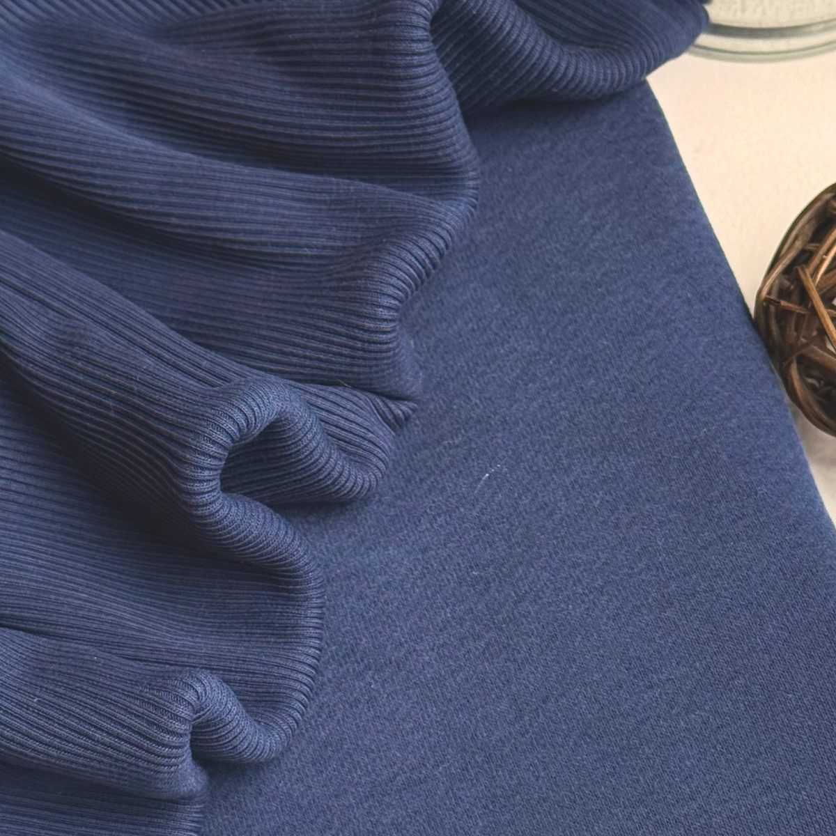 Кашкорсе чулок для 3-х нитки  с эффектом велюра (темно-синий) скидки на ткани в Минске оптом и в розницу | Трикотаж tais.by