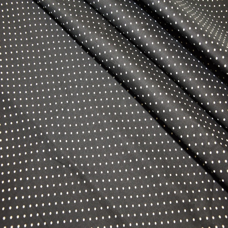 Поплин горох (черный)