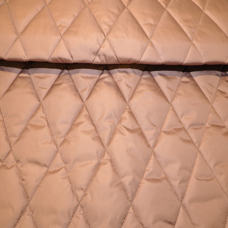 Плащевка стеганая "ромбик" (coffee)