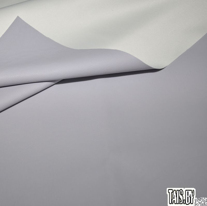 Кожзам на трикотаже (серый с лиловым оттенком)