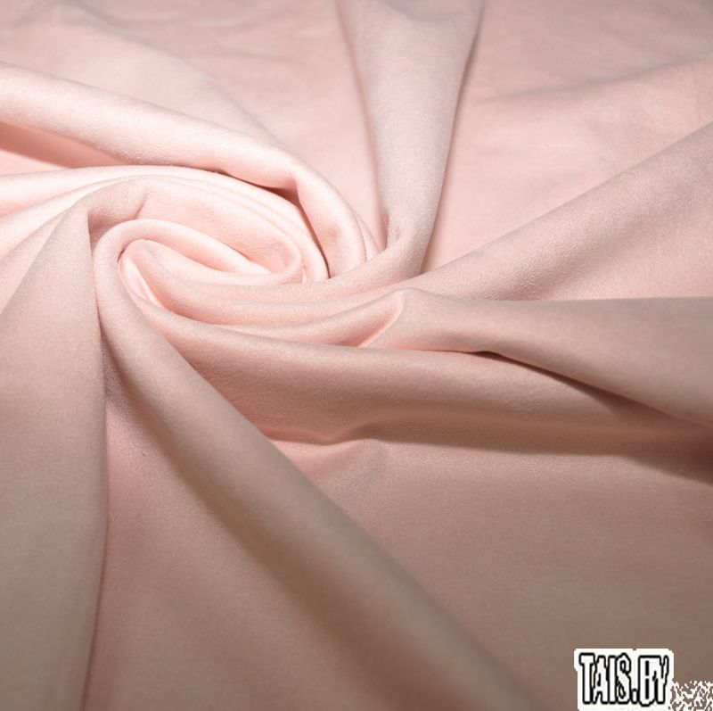 Замша на трикотаже (пудра)