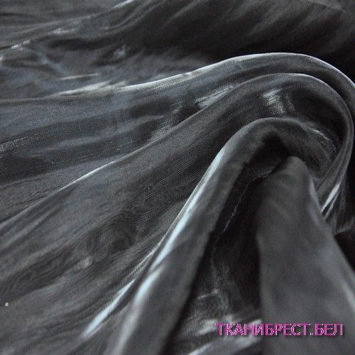 Органза (черный с синим оттенком)