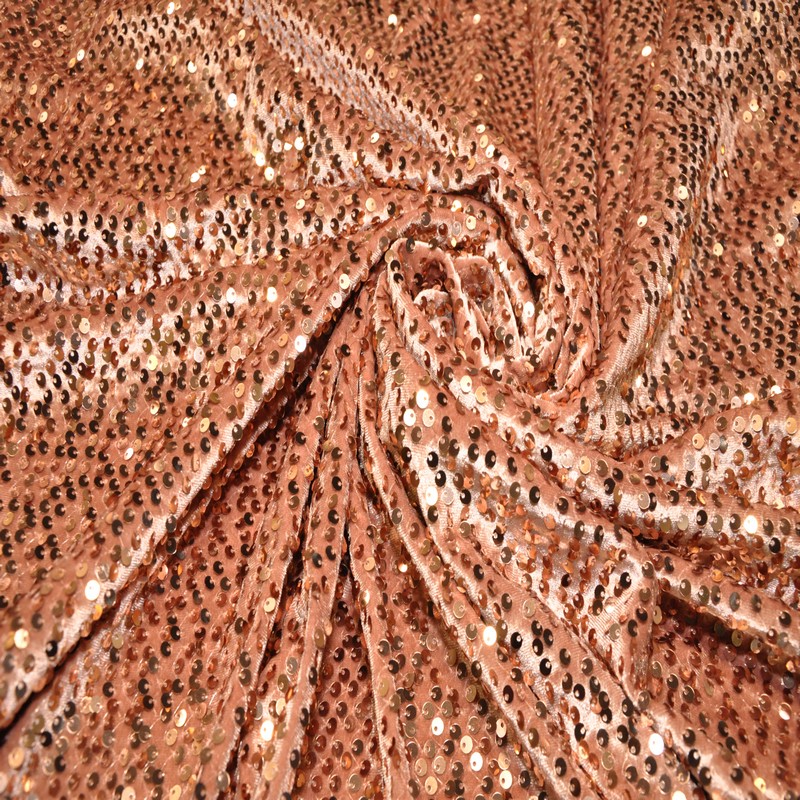 Пайетки на велюре (пудра)