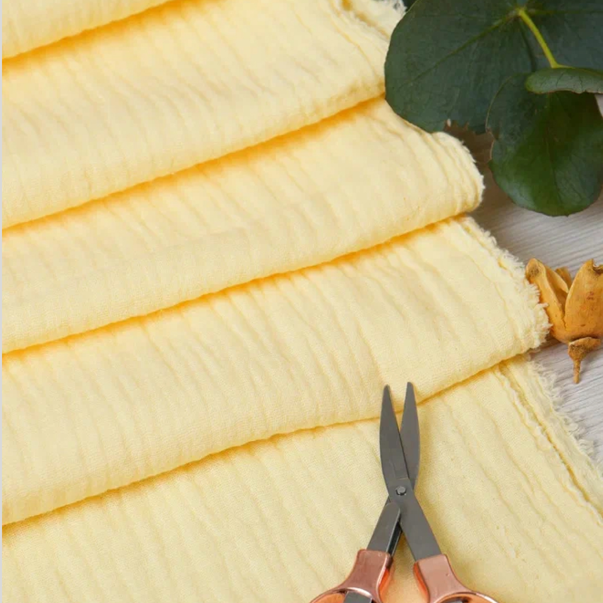 Муслин (желтый) скидки на ткани в Минске оптом и в розницу | Трикотаж tais.by