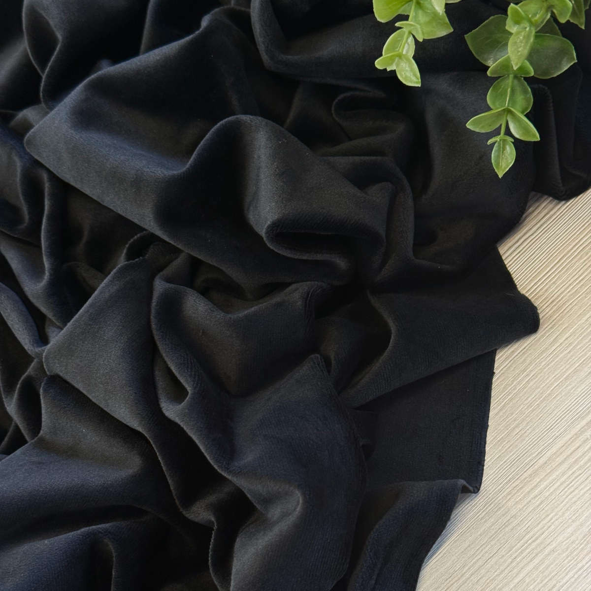 Велюр "Бамбук" (черный)