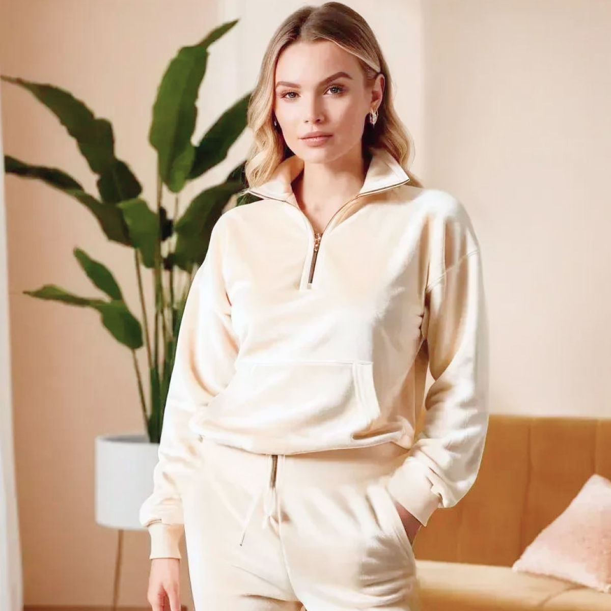 Велюр "Бамбук" (Крем) скидки на ткани в Минске оптом и в розницу | Трикотаж tais.by