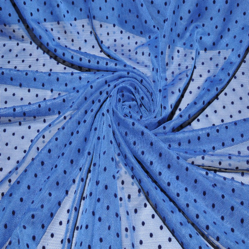 Сетка горох флок (василек) скидки на ткани в Минске оптом и в розницу | Трикотаж tais.by