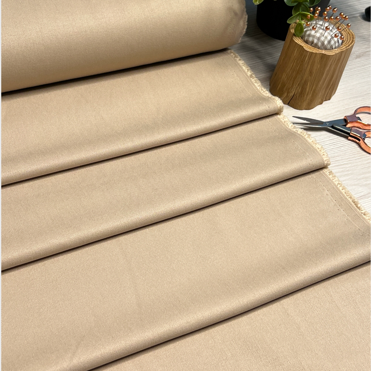 Костюмная ткань "Бостон" (песочный) скидки на ткани в Минске оптом и в розницу | Трикотаж tais.by