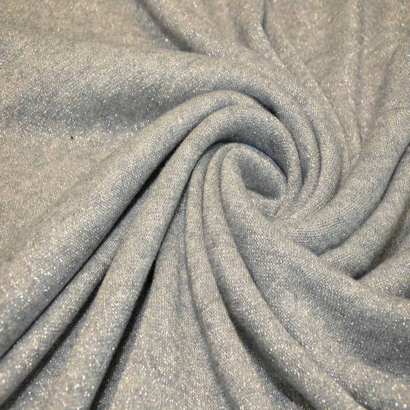 Трикотаж Ангора плотная с люрексом (джинсовый)