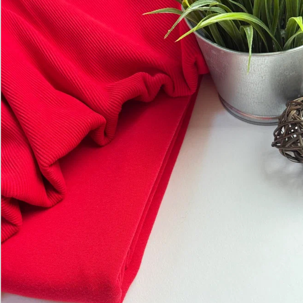 Кашкорсе чулок для 3-х нитки  с эффектом велюра (красный) скидки на ткани в Минске оптом и в розницу | Трикотаж tais.by