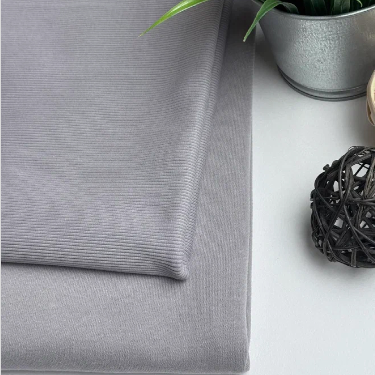 Кашкорсе чулок для 3-х нитки  с эффектом велюра (серый) скидки на ткани в Минске оптом и в розницу | Трикотаж tais.by