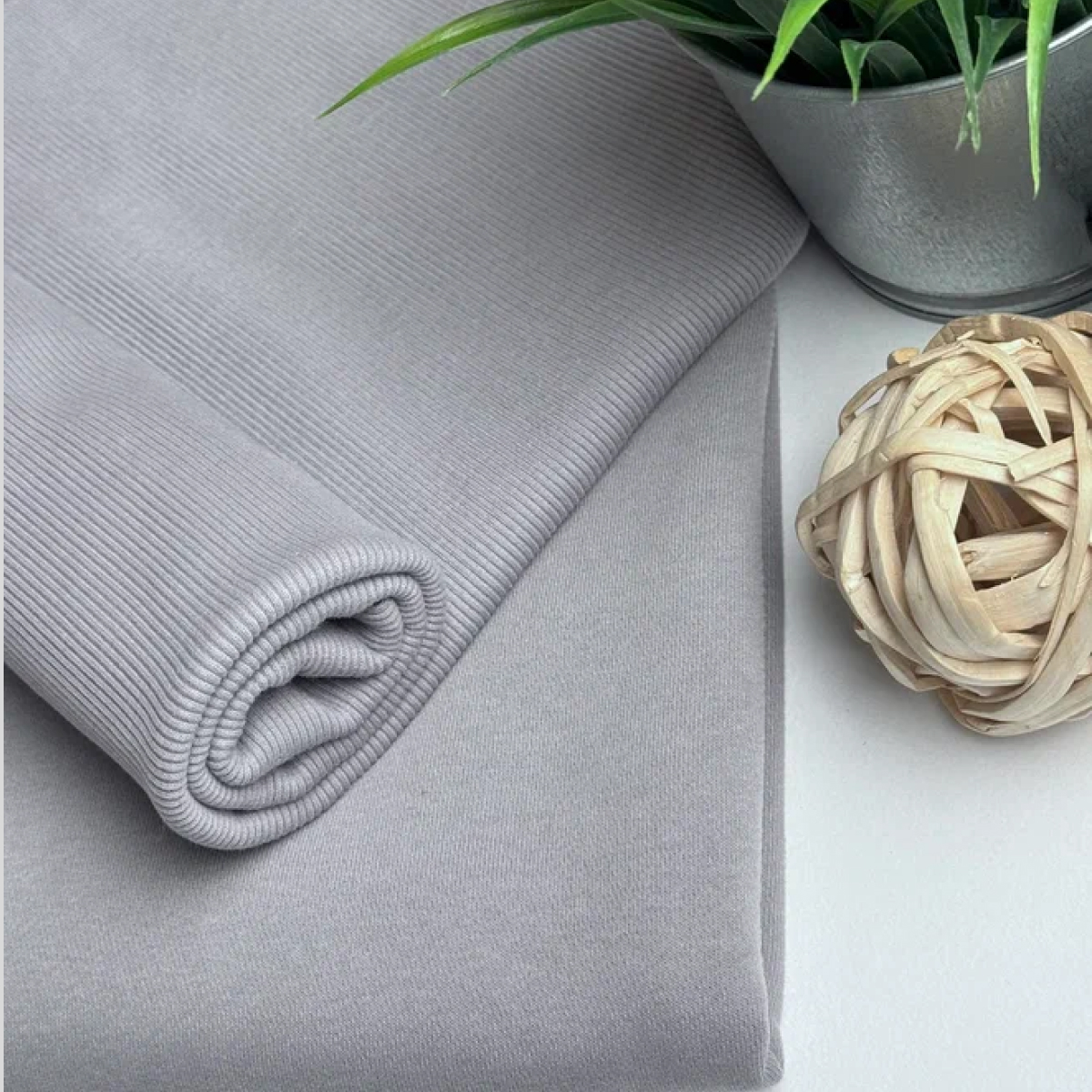 Кашкорсе чулок для 3-х нитки  с эффектом велюра (серый) скидки на ткани в Минске оптом и в розницу | Трикотаж tais.by