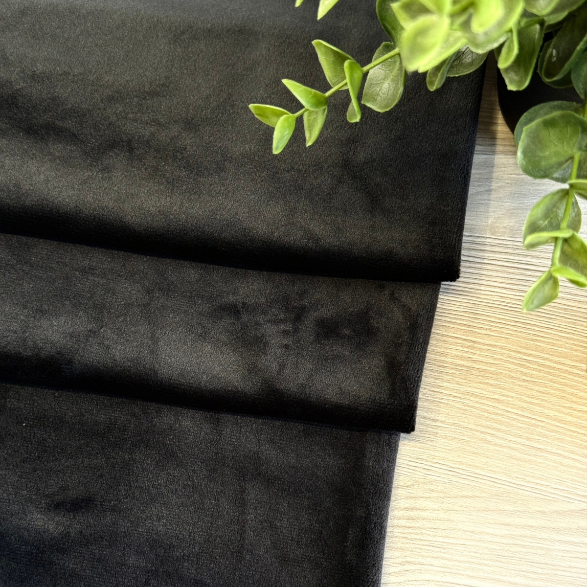 Велюр "Бамбук" (черный)