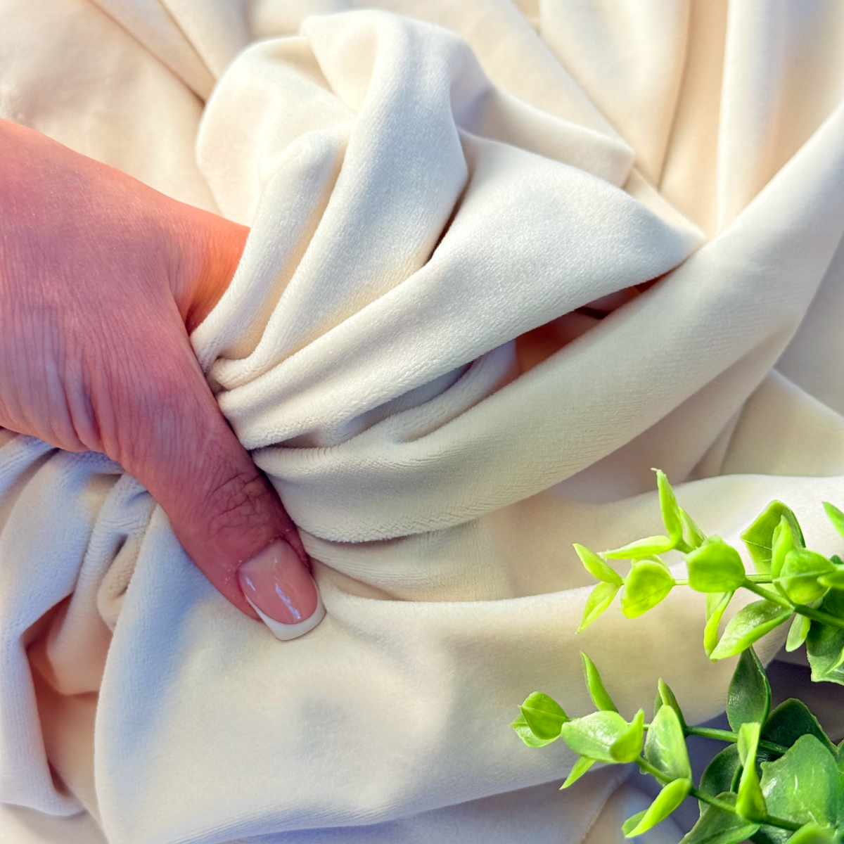 Велюр "Бамбук" (Крем) скидки на ткани в Минске оптом и в розницу | Трикотаж tais.by