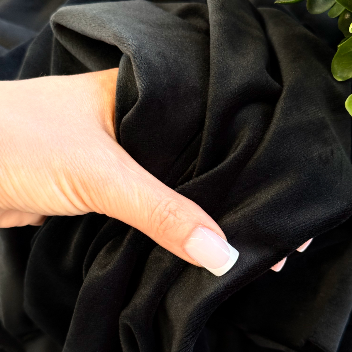 Велюр "Бамбук" (черный)