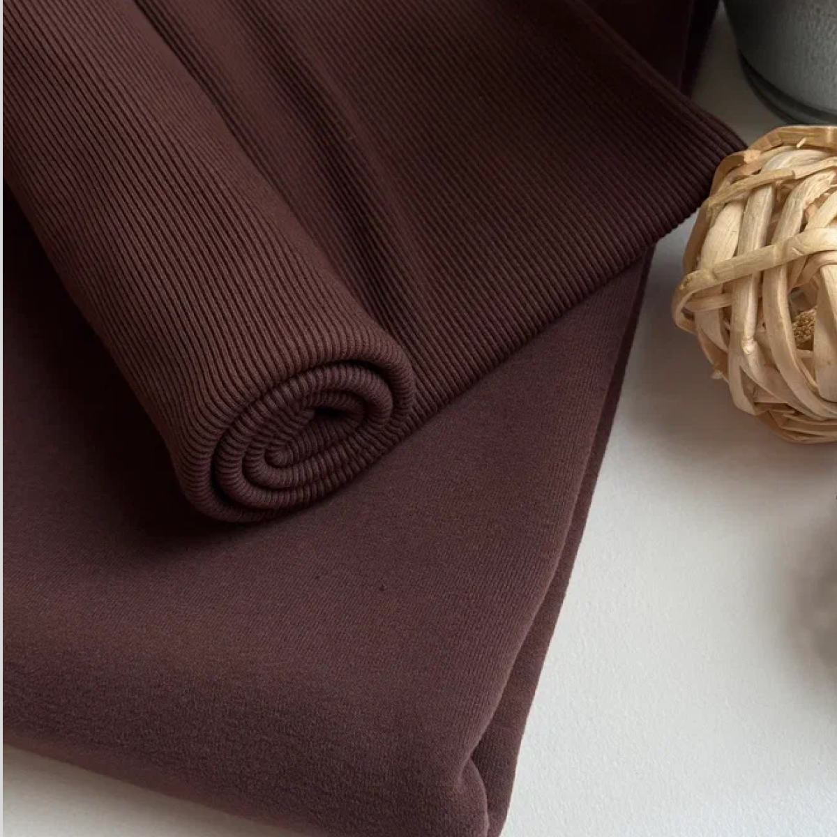 Кашкорсе чулок для 3-х нитки  с эффектом велюра (шоколад) скидки на ткани в Минске оптом и в розницу | Трикотаж tais.by