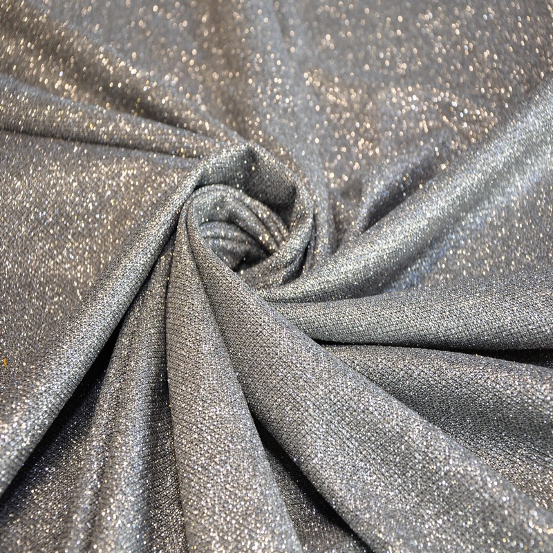 Трикотаж "Лунный свет" (темное серебро)