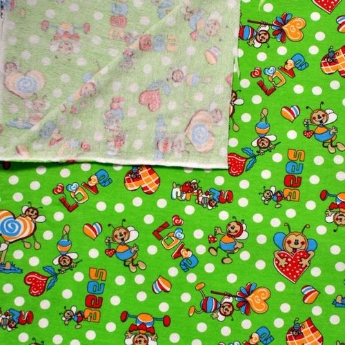 Футер 2-х нитка набивной с начесом "Пчёлки"