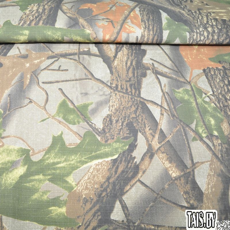 Камуфляжная ткань  "Рип стоп" (лес) скидки на ткани в Минске оптом и в розницу | Трикотаж tais.by