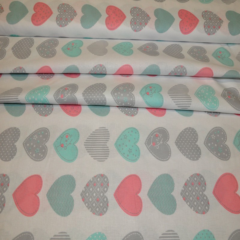 Бязь для постельного белья (Сердечки)