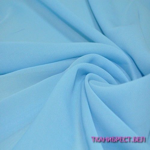 Шифон нежно-голубой