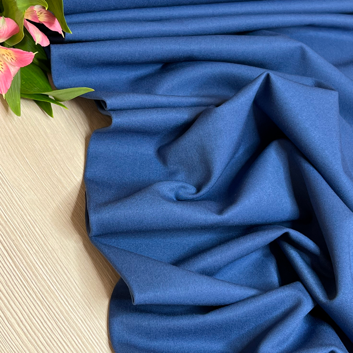 Костюмная ткань "Бостон" (индиго) скидки на ткани в Минске оптом и в розницу | Трикотаж tais.by