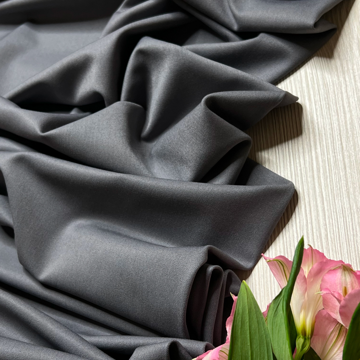 Костюмная ткань "Бостон" (серый) скидки на ткани в Минске оптом и в розницу | Трикотаж tais.by