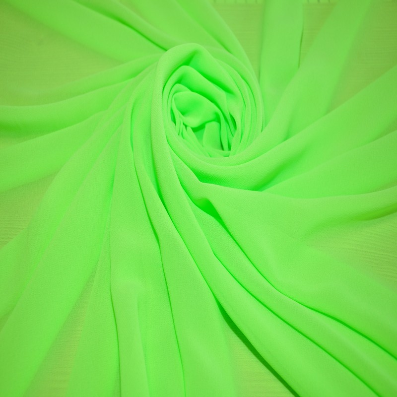 Креп-шифон (салатовый-неон)