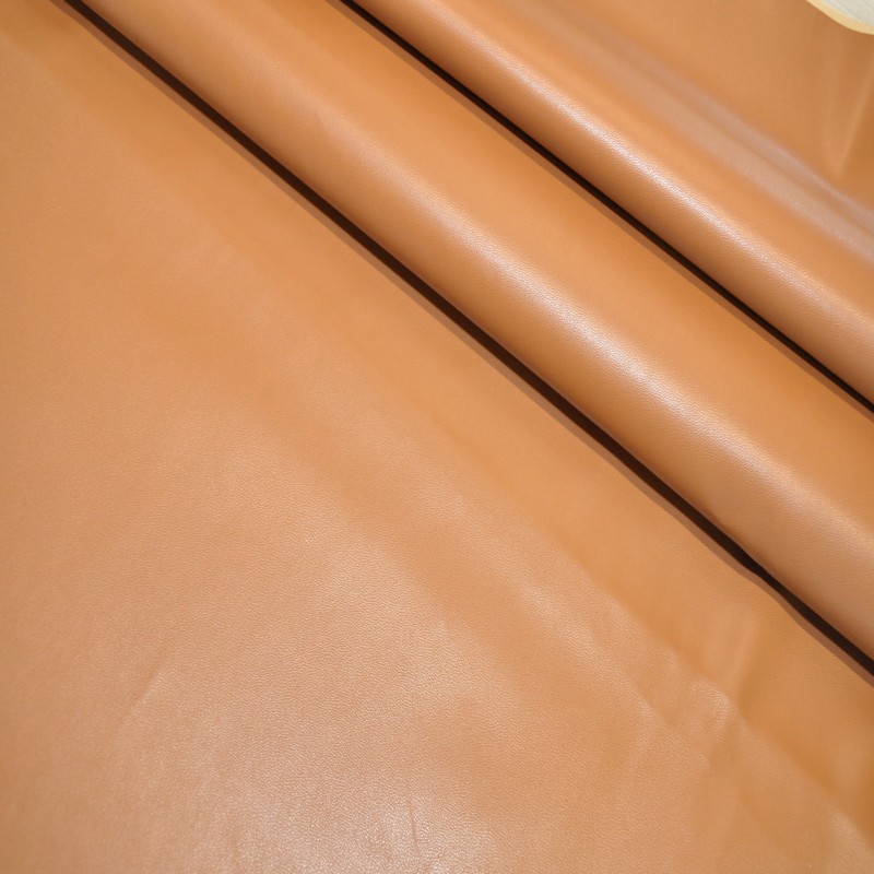 Кожзам на трикотажной основе (рыжий) скидки на ткани в Минске оптом и в розницу | Трикотаж tais.by