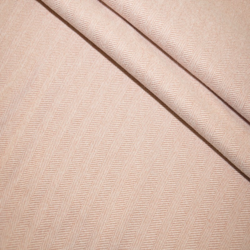 Пальтовый трикотаж Елочка  (пудра)