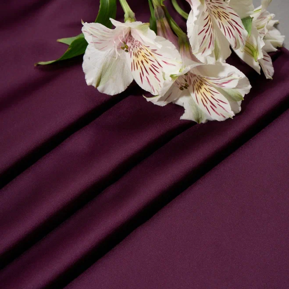 Шелк "Армани" (баклажан) скидки на ткани в Минске оптом и в розницу | Трикотаж tais.by