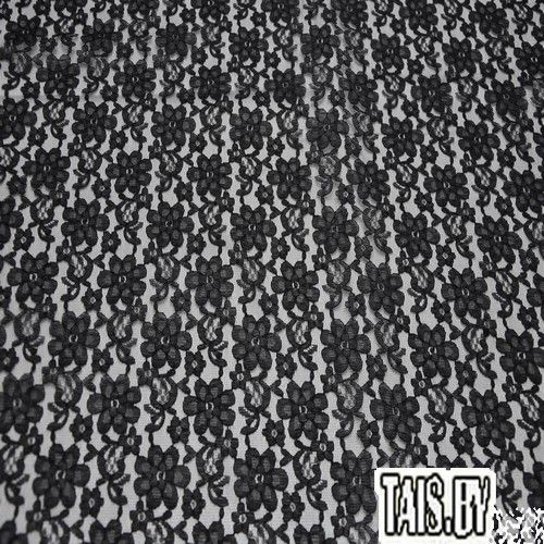 Гипюр тонкий (черный графит)