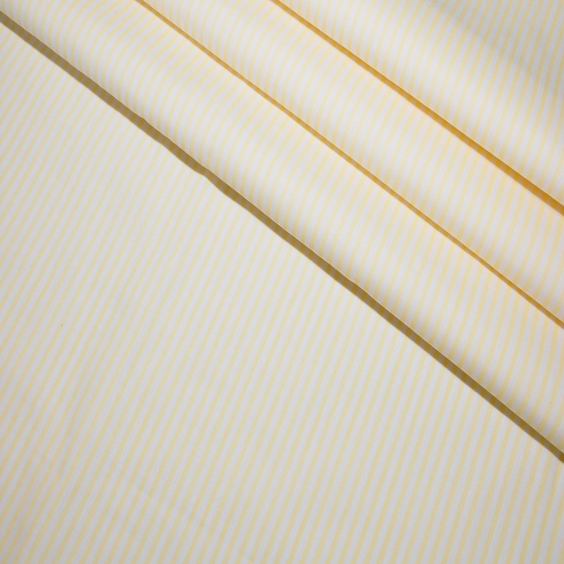 Рубашечная ткань "Соната" полоска (желтый) скидки на ткани в Минске оптом и в розницу | Трикотаж tais.by