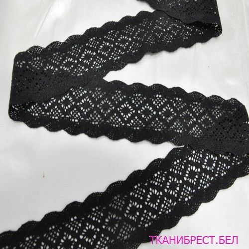 Кружево ленточное (черного цвета)