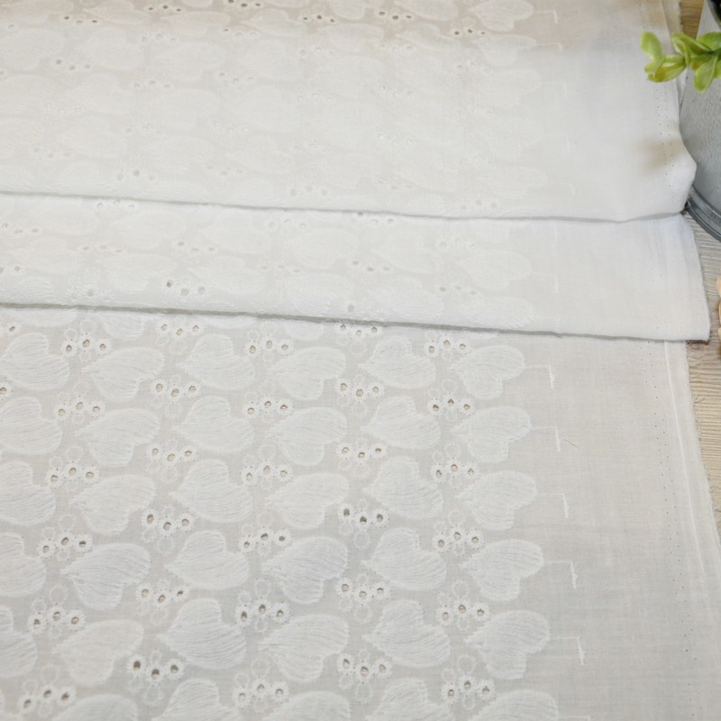 Батист вышитый "Ришелье" (белый)