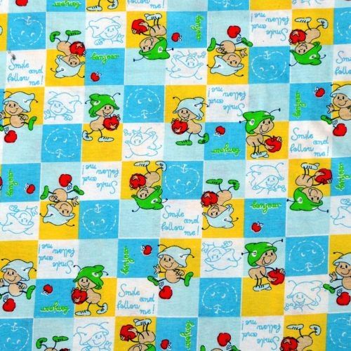 Кулирная гладь набивная "Букашки"