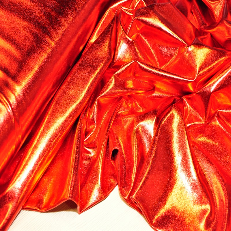 Парча стрейч (красный)