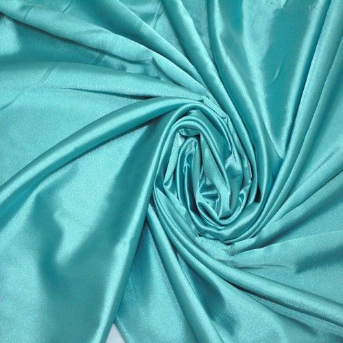 Атлас тонкий, бирюза