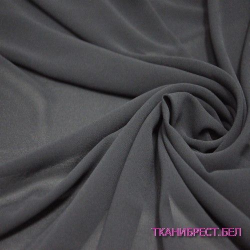 Шифон (черный) скидки на ткани в Минске оптом и в розницу | Трикотаж tais.by