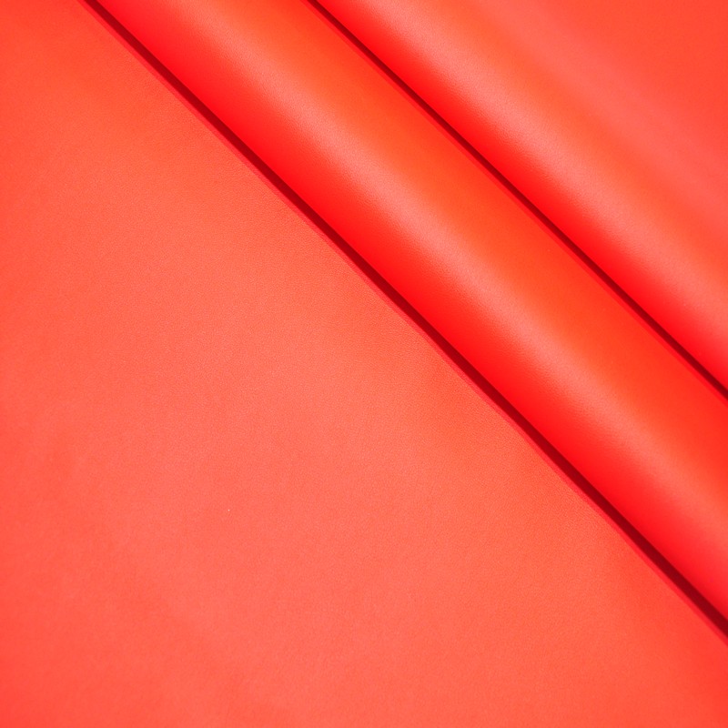 Кожзам на трикотажной основе (красный) скидки на ткани в Минске оптом и в розницу | Трикотаж tais.by
