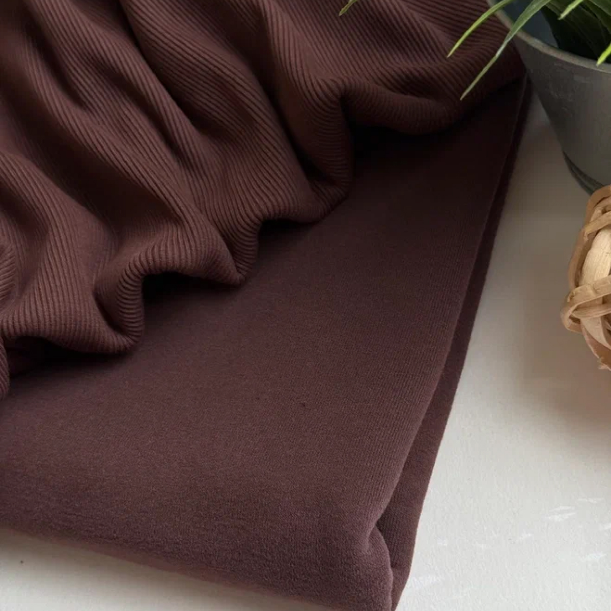 Кашкорсе чулок для 3-х нитки  с эффектом велюра (шоколад) скидки на ткани в Минске оптом и в розницу | Трикотаж tais.by