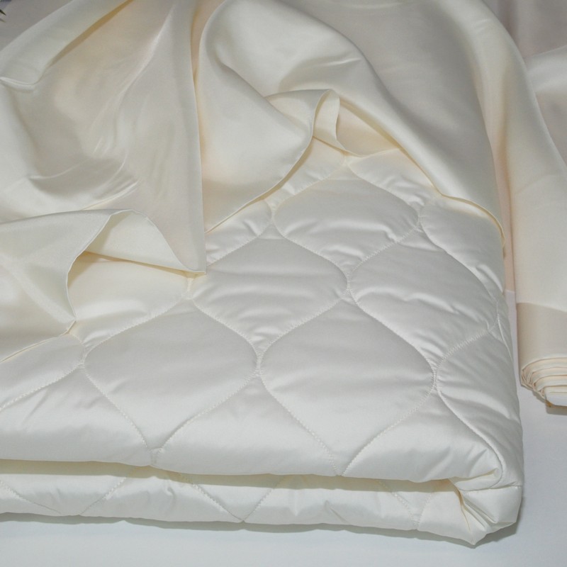 Плащевка стеганая "ЛУК" (сливочный)