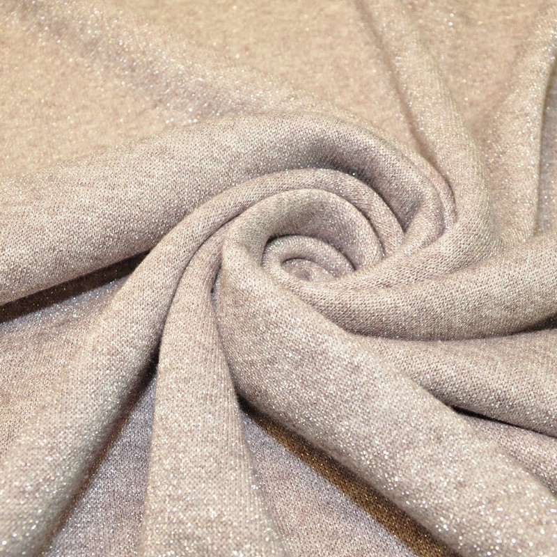 Трикотаж Ангора плотная с люрексом  (пыльно-фиолетовый)