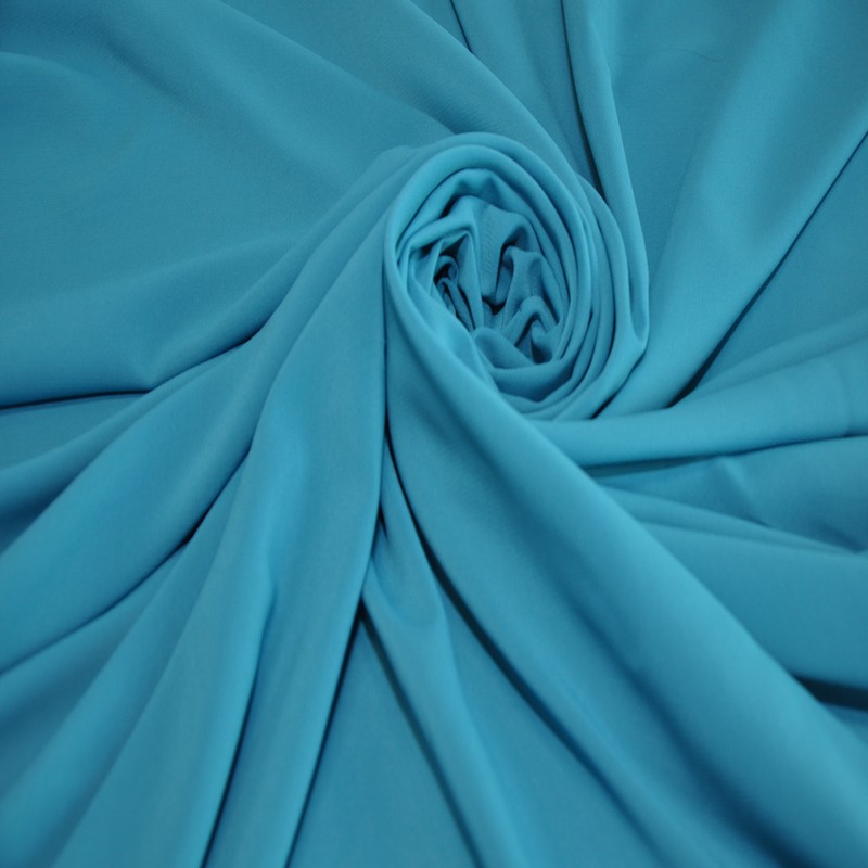 Шифон стрейчевый (голубая бирюза)