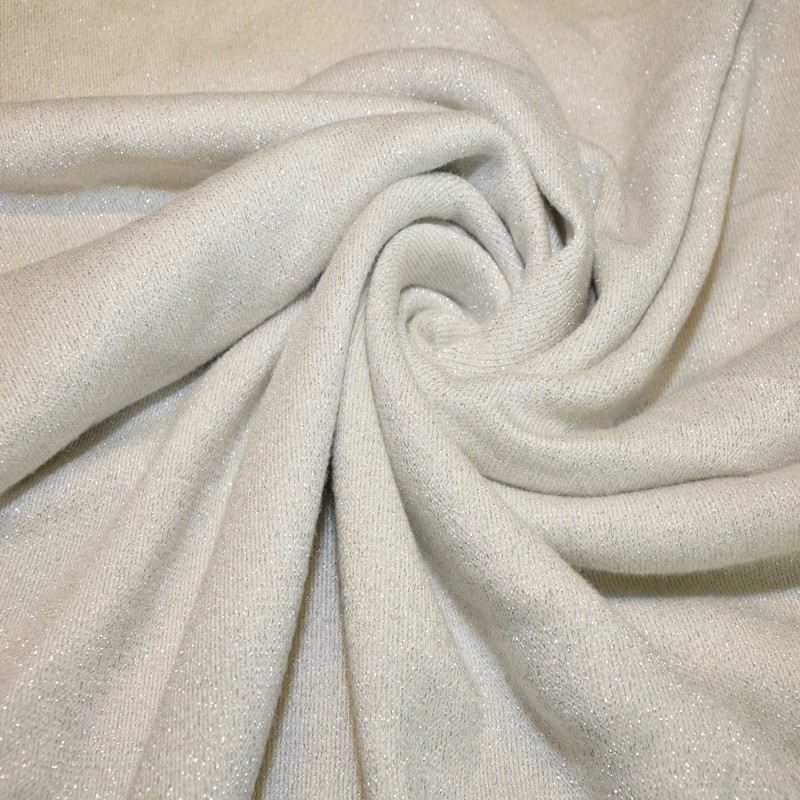 Трикотаж Ангора плотная с люрексом (белый)