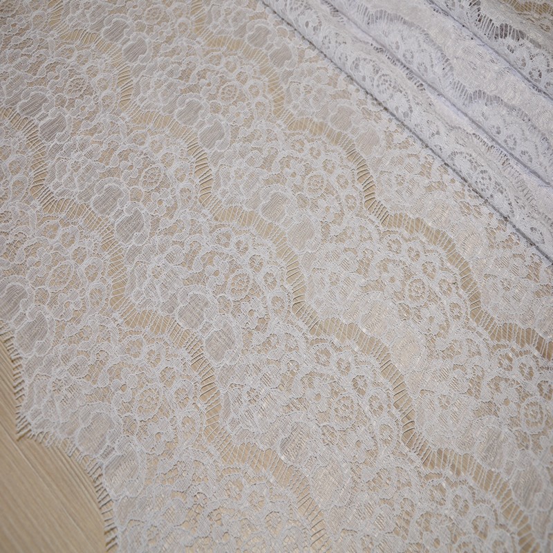 Гипюр " Реснички" 2 (белый) скидки на ткани в Минске оптом и в розницу | Трикотаж tais.by