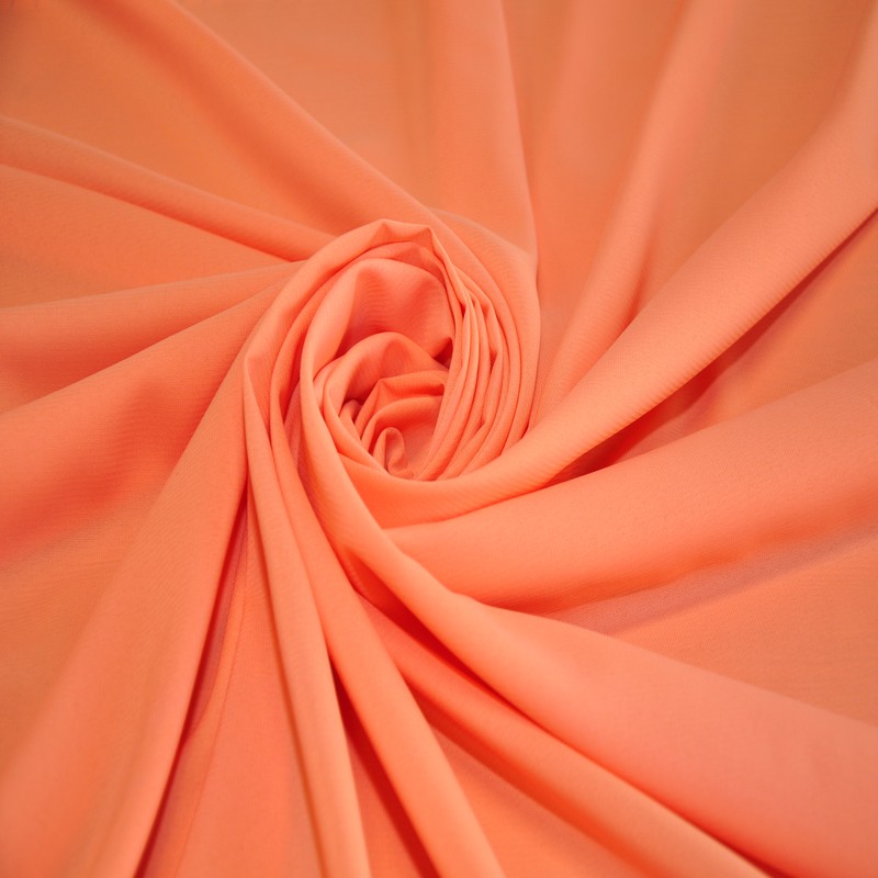 Шифон стрейчевый (персиковый)