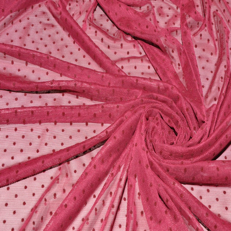 Сетка горох флок (марсала)