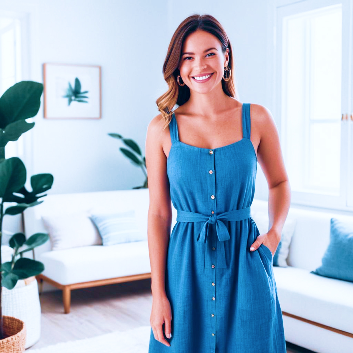 Лен (лазурный) скидки на ткани в Минске оптом и в розницу | Трикотаж tais.by