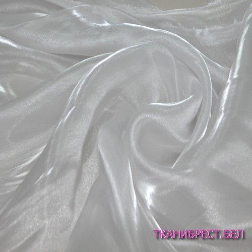 Органза газ (белый) скидки на ткани в Минске оптом и в розницу | Трикотаж tais.by